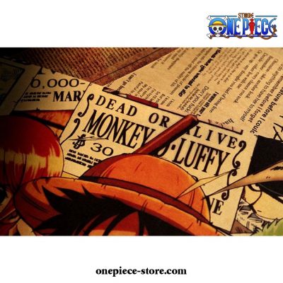 One Piece Team Kraft Paper Poster