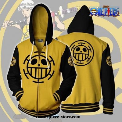 One Piece Trafalgar Law Zip Up Hoodie Cosplay