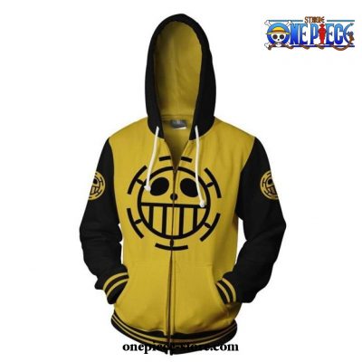 One Piece Trafalgar Law Zip Up Hoodie Cosplay