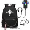 One Piece Whitebeard Skull Printed Usb Backpack