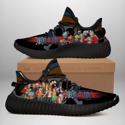 One Piece Yeezy Anime Sneakers Shoes Fan Gift Idea TT04 Men / US6 Official One Piece Merch