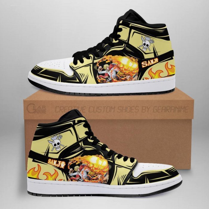 Sanji Sneakers Straw Hat Pirates One Piece Anime Shoes Fan Gift MN06 Men / US6.5 Official One Piece Merch