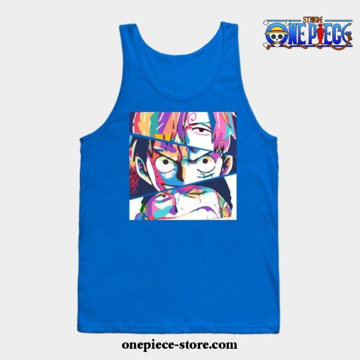 Sanji Luffy Zoro Tank Top Blue / S