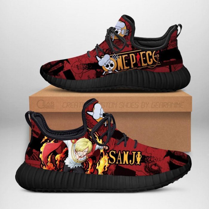 Sanji Reze Shoes One Piece Anime Shoes Fan Gift Idea TT04 Men / US6 Official One Piece Merch