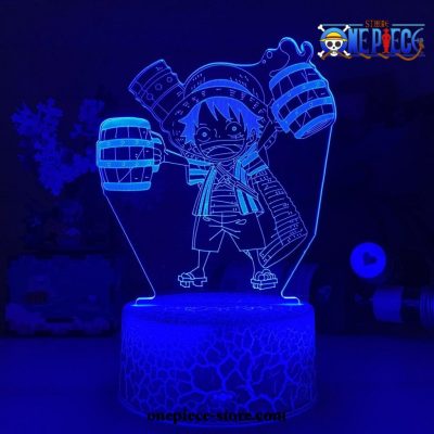 So Cute Monkey D. Luffy Figure 3D Illusion Night Light Led Lamp