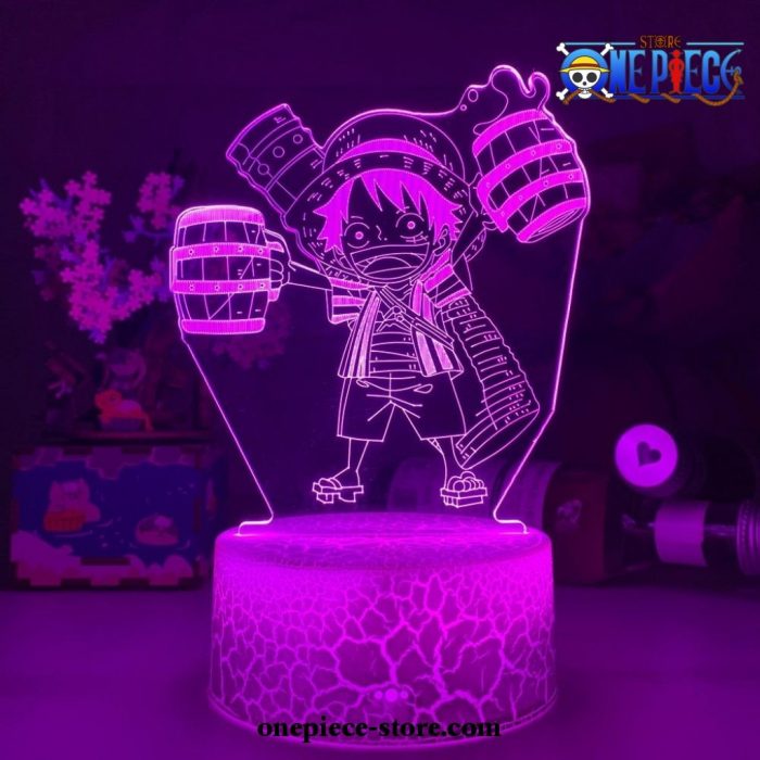 So Cute Monkey D. Luffy Figure 3D Illusion Night Light Led Lamp