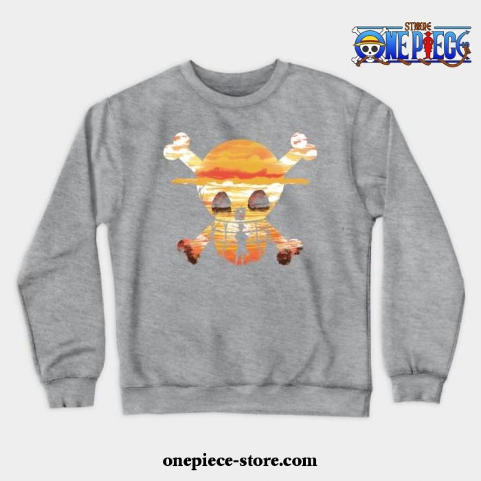 Straw Hat Crew Crewneck Sweatshirt Ver2 Gray / S