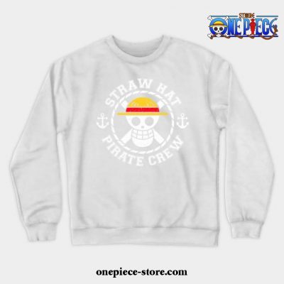 Straw Hat Crew Crewneck Sweatshirtver1 White / S