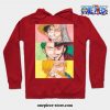 Straw Hats Trio Splits Hoodie Red / S