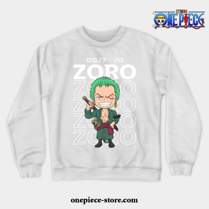 Strawhat Vice Captain Zoro Crewneck Sweatshirt White / S