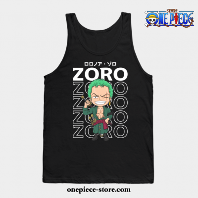 Strawhat Vice Captain Zoro Tank Top Black / S