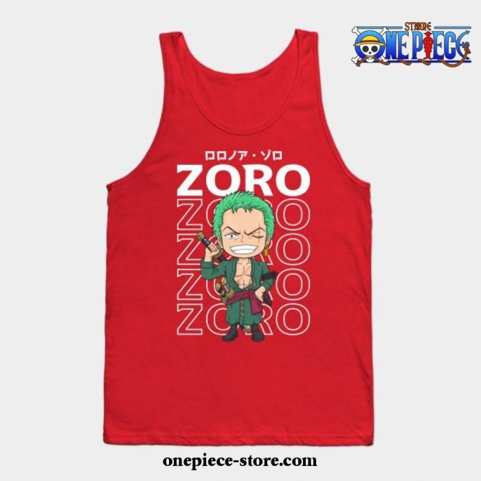 Strawhat Vice Captain Zoro Tank Top Red / S