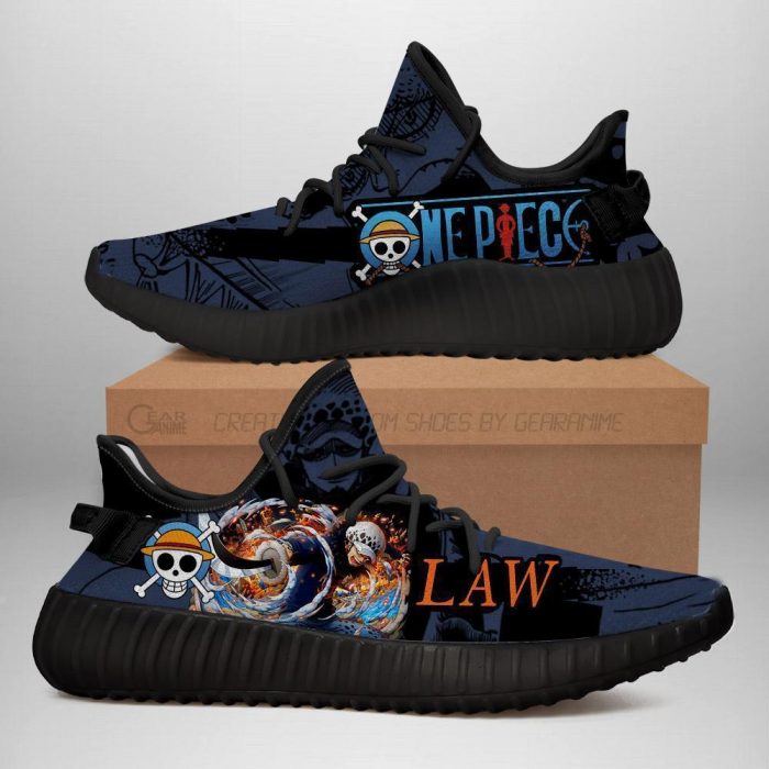 Trafalgar D. Water Law Yeezy Shoes One Piece Anime Shoes Fan Gift TT04 Men / US6 Official One Piece Merch