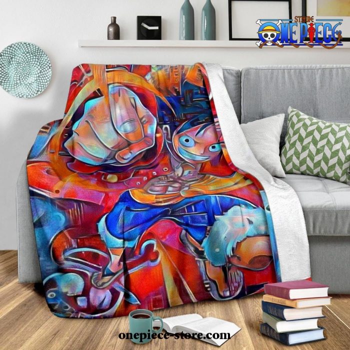 Trippy Luffy One Piece Blanket