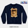 Vintage One Piece Bounty Roronoa Zoro Poster Crewneck Sweatshirt Navy Blue / S