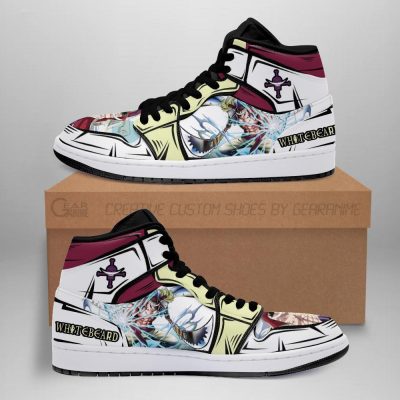 Whitebeard Sneakers Gura Gura Skill One Piece Anime Shoes Fan MN06 Men / US6.5 Official One Piece Merch