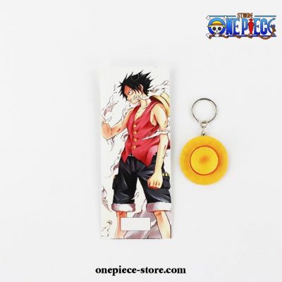 Yellow Luffy Straw Hat Pendant Keychain