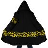 Black Trafalgar Law One Piece AOP Hooded Cloak Coat MAIN Mockup - One Piece Store