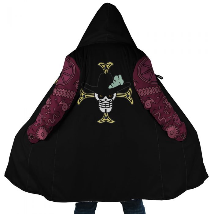 Dracule Mihawk One Piece AOP Hooded Cloak Coat MAIN Mockup - One Piece Store