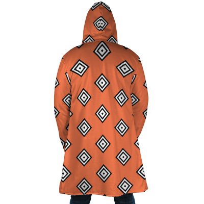 Jinbe Wano Country Arc OP AOP Hooded Cloak Coat BACK Mockup - One Piece Store