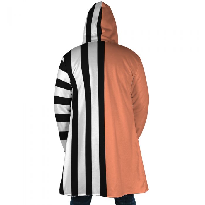 Kinemon One Piece AOP Hooded Cloak Coat BACK Mockup - One Piece Store