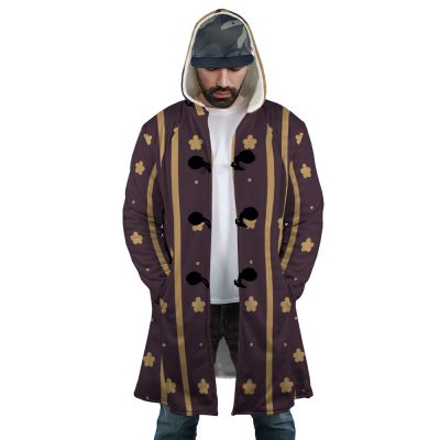 Law Wano Arc OP AOP Hooded Cloak Coat FRONT Mockup - One Piece Store