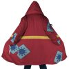 Monkey Luffy Wano Country Arc Demon Slayer Hooded Cloak Coat MAIN Mockup - One Piece Store