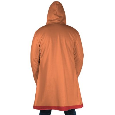 Oden Kozuki One Piece AOP Hooded Cloak Coat BACK Mockup - One Piece Store