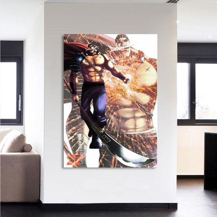 One Piece Edward Newgate Whitebeard Bisento 1pc Canvas Print 2 - One Piece Store