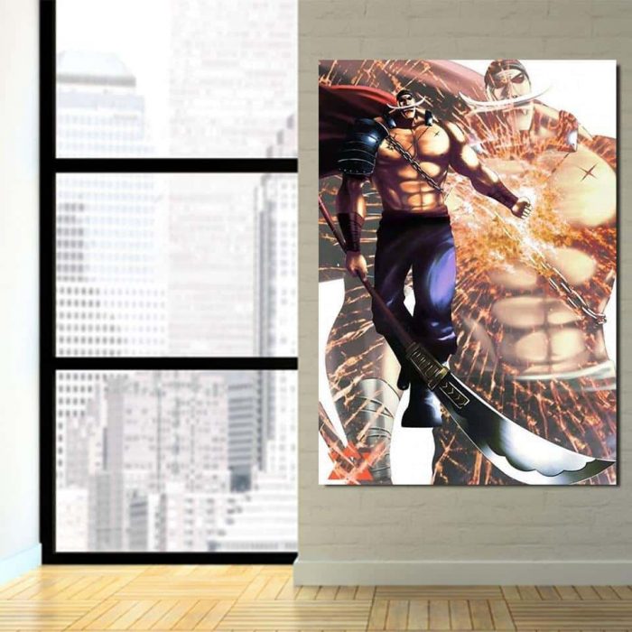 One Piece Edward Newgate Whitebeard Bisento 1pc Canvas Print 3 - One Piece Store