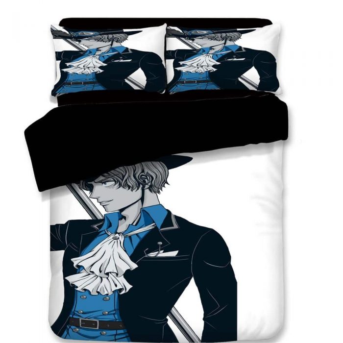 One Piece Handsome Sabo Blue Suit Fan Art Bedding Set - One Piece Store