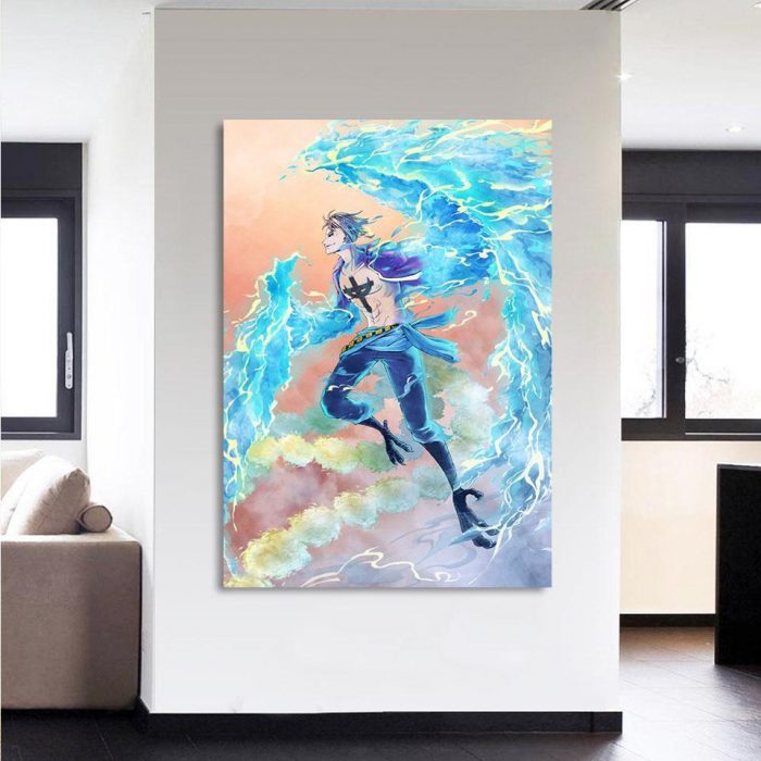 One Piece Marco The Phoenix Pirate Blue Portrait 1pc Canvas 2 - One Piece Store