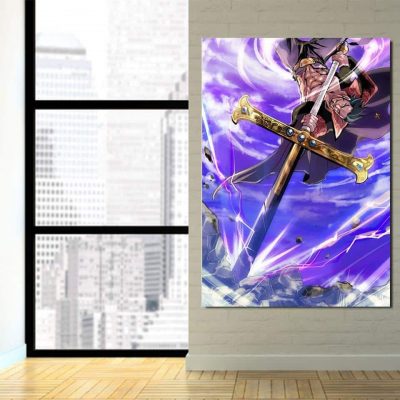 One Piece Shichibukai Dracule Hawk Eyes Mihawk 1pc Wall Art 3 - One Piece Store