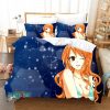 One Piece Shonen Jumps Cat Burglar Nami Blue Bedding Set - One Piece Store