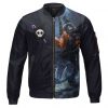 One Piece Straw Hat Pirates Brook Dead Bones Varsity Jacket Front - One Piece Store