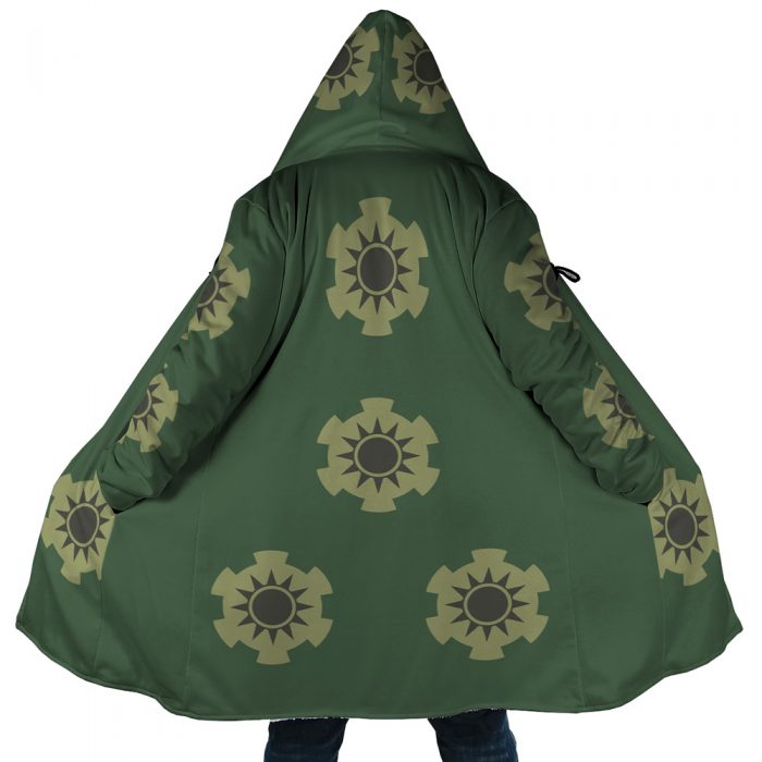 Roronoa Zoro Wano Country Arc Hooded Cloak Coat MAIN Mockup - One Piece Store