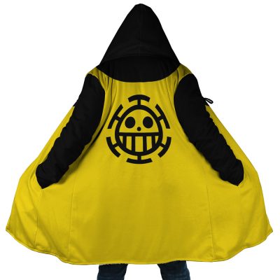 Trafalgar Law One Piece Hooded Cloak Coat MAIN Mockup - One Piece Store