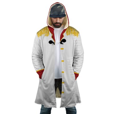 Whitebeard Edward One Piece AOP Hooded Cloak Coat FRONT Mockup - One Piece Store