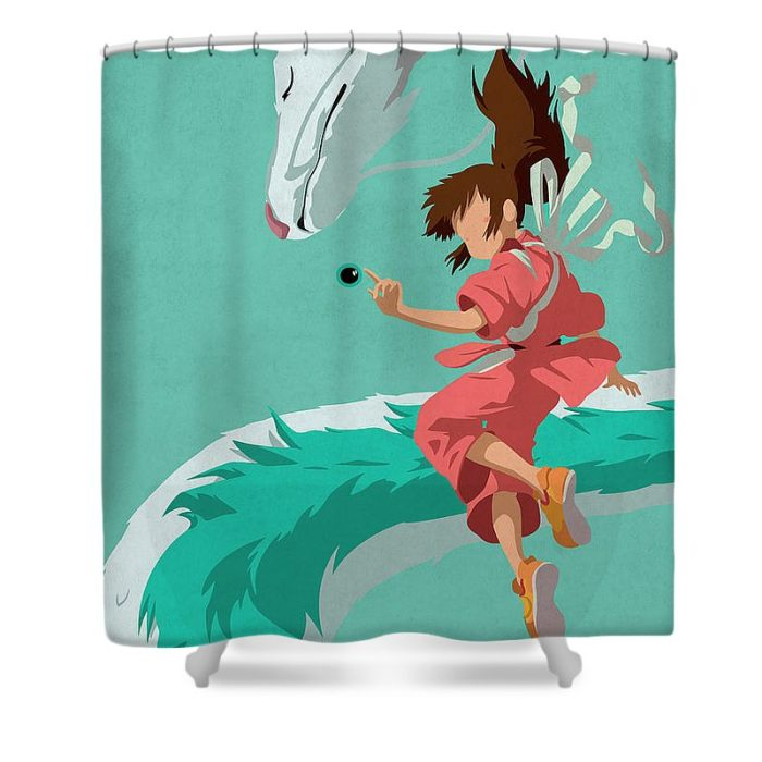 Spirited Away Poster Anime Shower Curtain