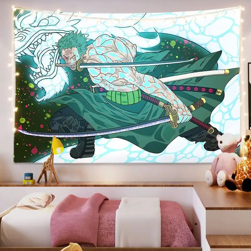 Anime One Piece Kaidou Monkey D Luffy Roronoa Zoro Children Room Super Cool Handsome Background Decorative - One Piece Store