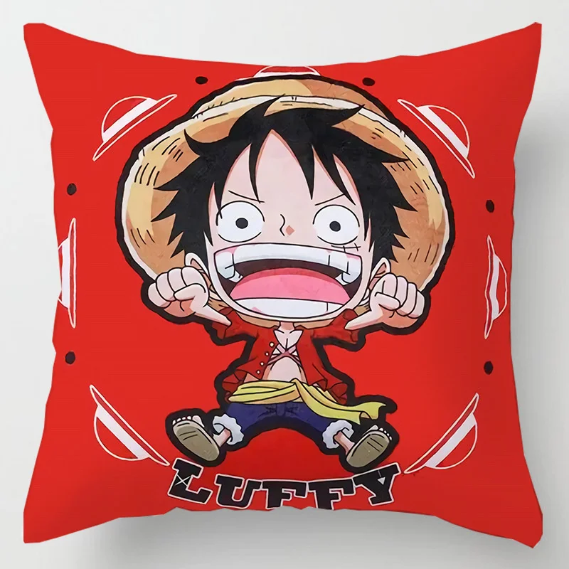 Hot Anime One Piece Figure Toys Roronoa Zoro Tony Chopper Nami Printed Pillows Cover Birthday Party 12 - One Piece Store