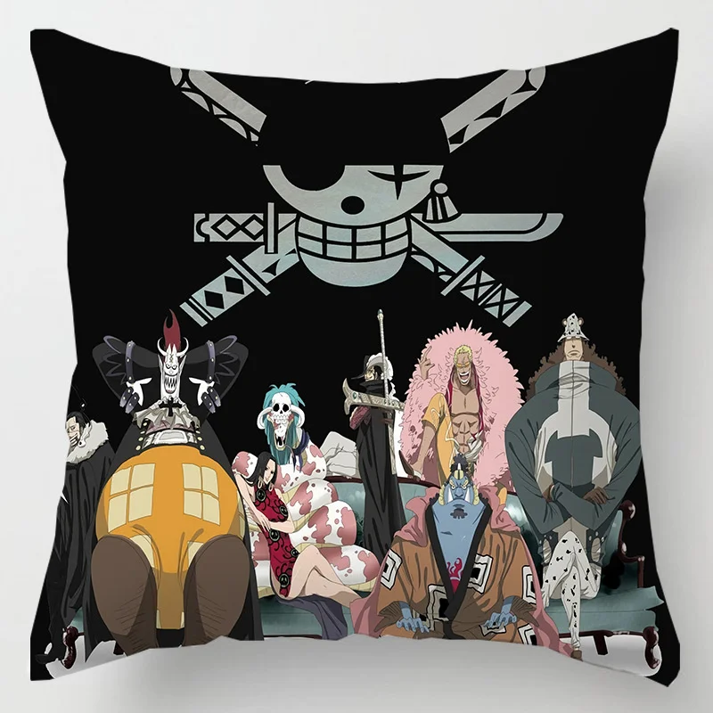 Hot Anime One Piece Figure Toys Roronoa Zoro Tony Chopper Nami Printed Pillows Cover Birthday Party 19 - One Piece Store