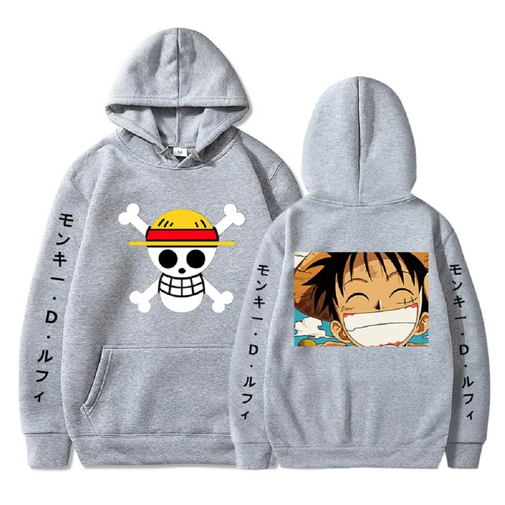 Anime Sweatshirts Luffy Roronoa Zoro Manga Hoodies Men Women Harajuku Casual Pullover Oversized Fleece Tops Y2K 10 - One Piece Store