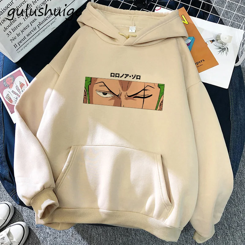 Manga One Piece Gear 5 Hoodie Roronoa Zoro Women Funny Cartoon Luffy Sweatshirts Ullzang Japanese Anime 12 - One Piece Store