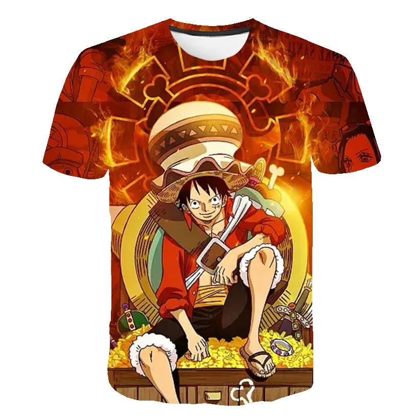 New Anime One Piece Luffy Fashion Kids Boy Girl Children T Shirt 3D Casual Summer Men 15 - One Piece Store